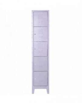 Armadio per ditta in metallo a 5 posti misura 36x50x180 con serratura singola