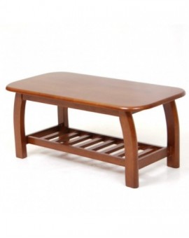 Tavolino oxford da attesa da caffe in legno con ripiano inferiore mis.106cm