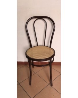 Sedia vienna thonet marrone da bar ristorante cucina locale seduta finta paglia