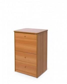 Mobile tavolo stiro con due cassetti e cestello colore noce legno salva spazio