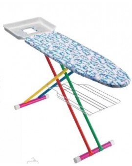 Asse tavolo da stiro scab mod.titan in metallo colorato trendy con porta caldaia