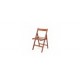 4 sedia pieghevole in legno di faggio colore noce