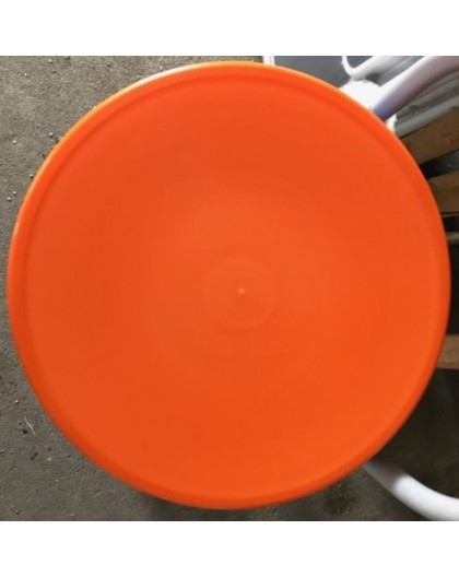 Sedile 10X ricambio fondello per sedia thone vienna di colore arancio in plastic