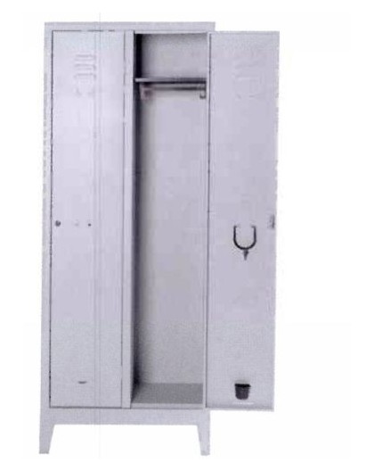 Armadio Palestra 2 posti misura 69x33x178h completo di serratura tetto piano