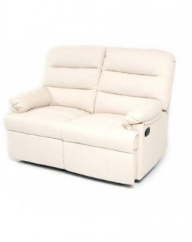 Divano 2 posti recliner reclinabile mod.relax mar crema sala d'attesa studio