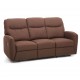 Divano marrone 3 posti recliner reclinabile mod.relax kube colore marrone in tessuto arredo ufficio