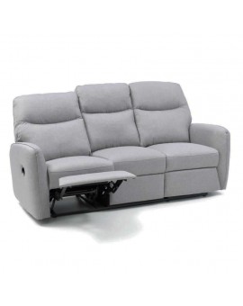 Divano grigio 3 posti recliner reclinabile mod.relax kube colore tessuto grigio  arreda ufficio