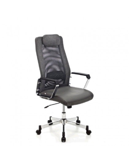 Poltrona sedia per ufficio direzionale di colore grigio arredo ufficio design