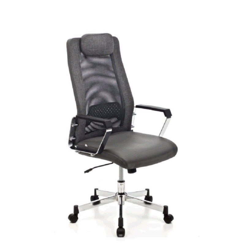 Poltrona sedia per ufficio direzionale di colore grigio arredo ufficio design 