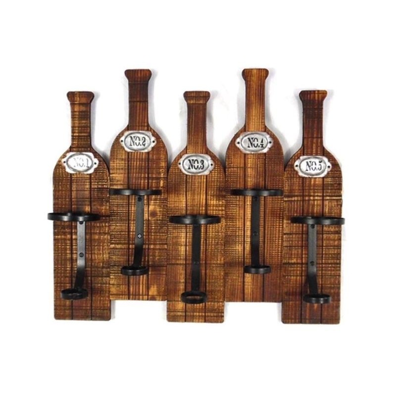 Portabottiglie da parete in legno per 20 bottiglie industrial – L'Artigiano  del legno