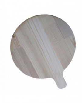 Piatto tagliere in legno naturale da cucina misura 30 cm usato nei locali