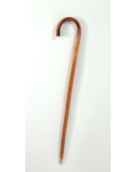 Bastone in legno semplice di colore noce idea regalo con punta in ferro