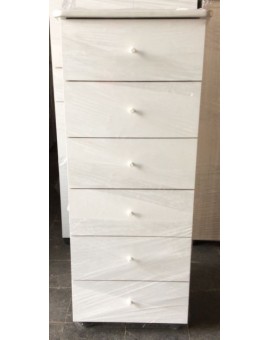 Settimini Casa arredamento per cameratta in legno da 49 cm in colore bianco
